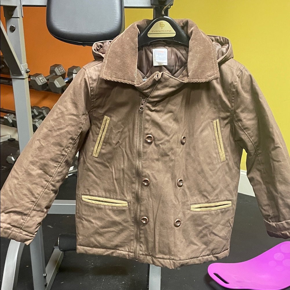 Like New Gymboree Brown Kids Puffer Jacket with Hood